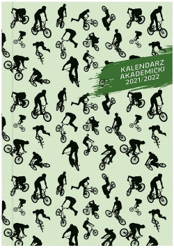 Kalendarz akademicki 2021/2022 A5T PCV bezbarwny Rowery