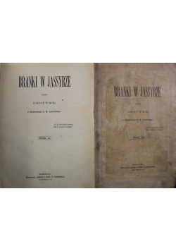 Branki w Jassyrze tom 1 i 2 1889 r.