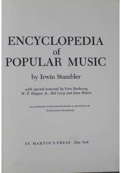 Encyclopedia of popular music