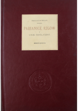 Pabianice Rzgów i wsie okoliczne 1903 r