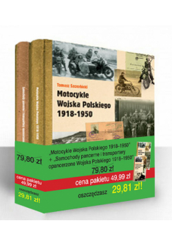 Motocykle Wojska Polskiego 1918-1950 + Samochody pancerne i transportery opancerzone Wojska Polskiego 1918-1950 Pakiet