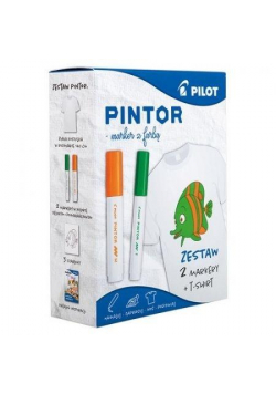 Marker Pintor zestaw pomarańcz/ziel+koszulka PILOT