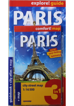 Paris guidebook and city atlas and map