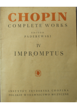 Chopin complete IV impromptus