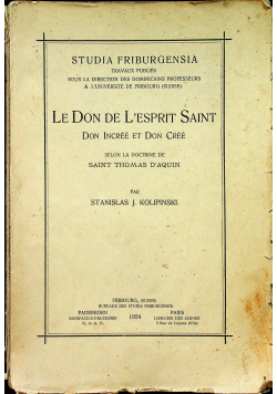 Le Don De L Espirit Saint 1924 r.