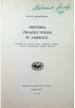 Historia Związku Polek w Ameryce 1938 r
