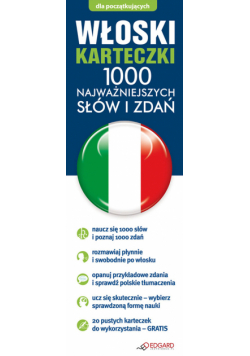 Włoski fiszki 1000 najważniejszych słów i zdań + CD-ROM