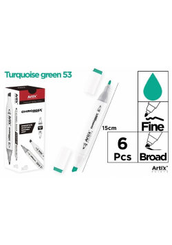 Marker Chromax z 2 końcówk. green 53 (6szt)