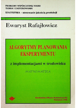 Algorytmy planowania eksperymentu