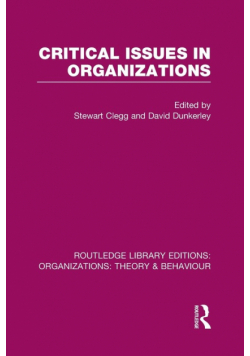 Critical Issues in Organizations (RLE