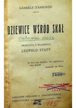 Dziewice wśród skał  1926 r.