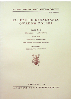 Klucze do oznaczania owadów Polskich Cz XIX