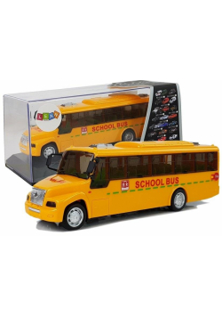 Autobus szkolny z naciągiem światło dźwięk