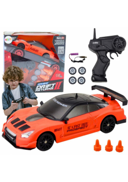Auto sportowe R/C 1:24 pomarańczowe