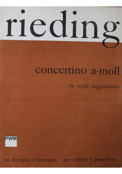 Concertino  moll w stylu węgierskim na skrzypce i fortepian