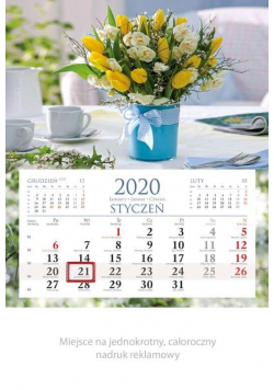 Kalendarz 2020 Jednodzielny Wiązanka KM04