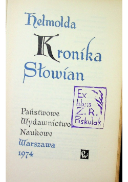 Helmolda kroniki słowian