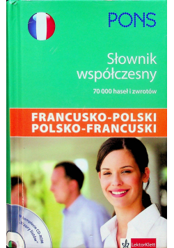 Słownik współczesny francusko polski polsko francuski plus płyta CD