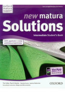 New Matura Solutions Intermediate Student's Book + broszura Zakres podstawowy i rozszerzony