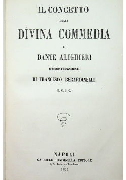 Il concentio della divina commedia 1859 r