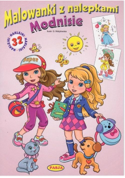 Malowanki z nalepkami. Modnisie