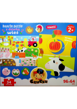 Duże puzzle z dziurką Wieś