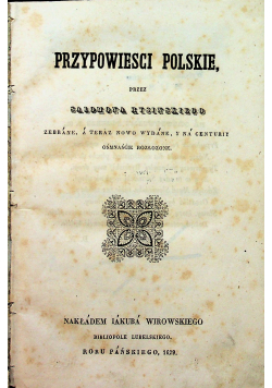 Przypowieści polskie 1629 r.