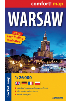Warsaw pocket map 1:26 000