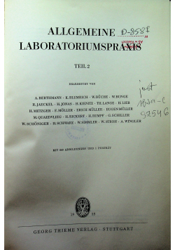 Allgemeine laboratoriumspraxis