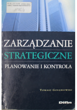 Zarządzanie strategiczne planowane i kontrola