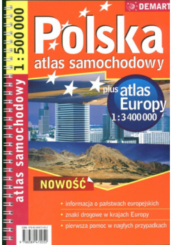 Polska 1:500 000 plus Europa atlas samochodowy