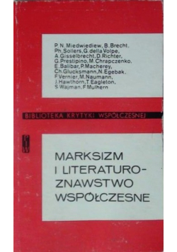 Marksizm i literaturoznawstwo współczesne