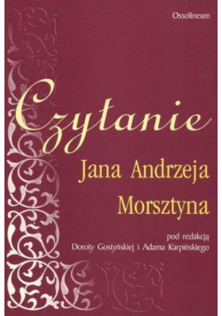 Czytanie Jana Andrzeja Morsztyna