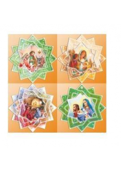 Karnet B6 Boże Narod. Gwiazdka religia (10szt) MIX