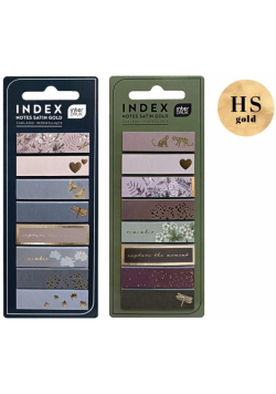 Zakładki indeksujące Satin Gold mix