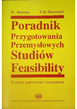 Poradnik przygotowania przemysłowych studiów feasibility