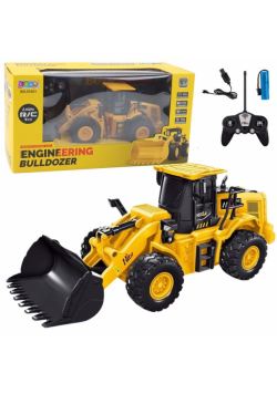 Koparka buldożer R/C żółta
