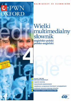 Wielki multimedialny słownik angielsko-polski polsko-angielski PWN Oxford 4.0, CD-ROM