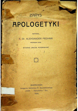 Zarys apologetyki 1913 r