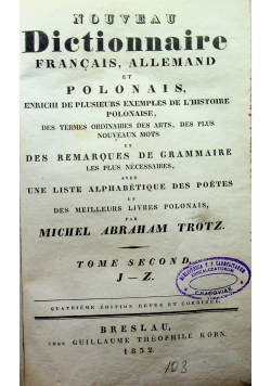 Nouveau dictionnaire Tome 2 1832 r.