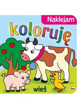 Wieś. Naklejam koloruję