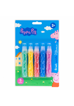Farby w pędzelkach Peppa Pig 5szt.blister