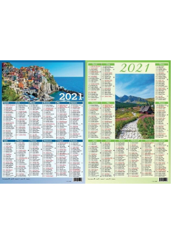 Kalendarz 2021 plakietka MIX