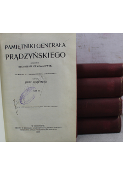 Pamiętniki Generała Prądzyńskiego 5 książek 1909 r.