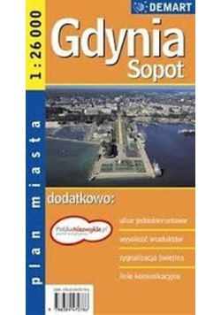 Sopot Gdynia plan miasta 1:23 000