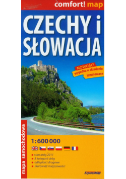 Czechy i Słowacja 1:600 000 Mapa samochodowa