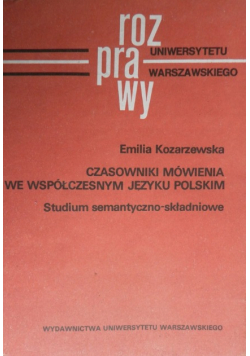 Czasowniki Mówienia We Współczesnym Języku Polskim
