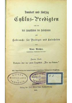 Hundert und funfzig Enklus predigten 1889 r.