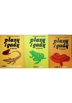Płazy i gady krajowe 3 części