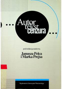 Autor tekst cenzura